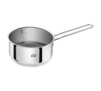 Zwilling BSF - Pentola con manico bordeaux, 16 cm, 1,5 l, in acciaio inox, colore argento, con scala interna (0,5 l/1 litro), adatta a induzione, lavabile in lavastoviglie, casseruola