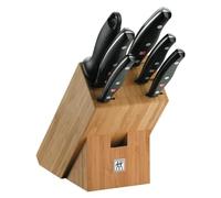 Zwilling Twin Pollux Set di Coltelli con Ceppo 7Pezzi, Rame, bambù, 7 Pezzi