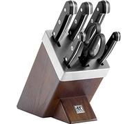 ZWILLING Gourmet Set di coltelli con ceppo sistema autoaffilante - 7-pz., marrone