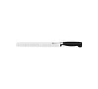 Zwilling 31081261 Coltello da prosciutto a quattro stelle con foro speciale in acciaio inossidabile, speciale fusione, in plastica, 25 cm, nero
