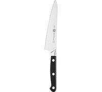 Zwilling Coltello da Cuoco seghettato PRO Compact in Argento/Nero, Acciaio, 20 x 5 x 5 cm
