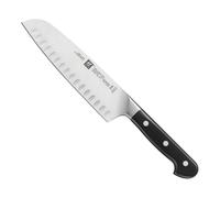Zwilling coltello forgiato cuoco santoku alveolato acciaio inox linea Pro cm. 18