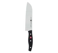 ZWILLING Coltello Santoku, Lunghezza lama: 18 cm, Lama larga, Acciaio Inox/Impugnatura in Plastica, Twin Pollux