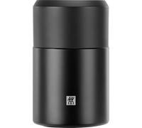 ZWILLING Contenitore termico per alimenti, ciotola integrata, isolamento a doppia parete, cucchiaio incluso, 700 ml, altezza: 17 cm, nero, piccolo