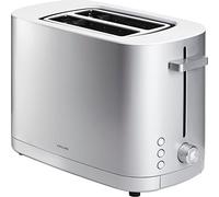 ZWILLING ENFINIGY Tostapane con 3 programmi automatici, 7 livelli di doratura, funzione di spegnimento, 2 fessure corte per 2 fette, argento