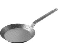 ZWILLING FORGE Padella in ferro, robusto fondo in ferro con motivo a rombi, Ø24cm, Argento