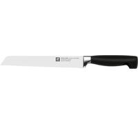 ZWILLING Four Star Coltello da Pane 20 cm, Inox, Made in Germany | Lama Seghettata, Acciaio Speciale, Manico Ergonomico