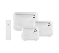 ZWILLING Fresh & Save Set di sacchetti Flex con pompa per sottovuoto, 4 pz. / S/M/L, trasparente / bianco, plastica