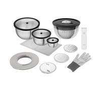 ZWILLING Fresh & Save Set per insalata con pompa per sottovuoto e accessori, 15 pz. / S/M/L, nero / bianco, acciaio inox