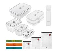 ZWILLING FRESH & SAVE Set per sottovuoto con contenitori, sacchetti e pompa, 20-pz. / S/M/L, colori misti, Plastica