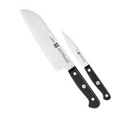 Zwilling Gourmet set 2 coltelli santoku spelucchino cuoco