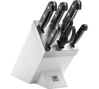 ZWILLING Gourmet 7-pz., Set di coltelli con ceppo, bianco