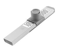 ZWILLING Grattugia fine Z-Cut, Multifunzione, Lama di acciaio inox, Custodia di plastica, Tecnologia a lame bidirezionali, Grigio