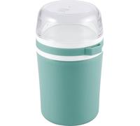 ZWILLING Lunchtime - Tazza da viaggio per cereali, a prova di perdite, con pratico scomparto e porta cucchiaio, 500 + 200 ml, colore: verde