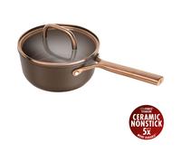 ZWILLING Milano Casseruola con manico con coperchio in vetro - 18 cm, alluminio, CERAFORCE Titanium