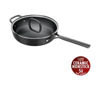 ZWILLING Milano Tegame con coperchio in vetro - 28 cm, alluminio, CERAFORCE Titanium