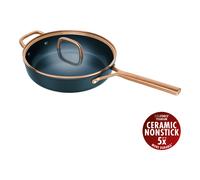 ZWILLING Milano Tegame con coperchio in vetro - 28 cm, alluminio, CERAFORCE Titanium