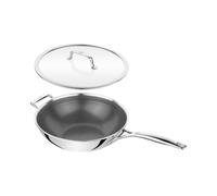 ZWILLING Peak Wok con coperchio - 30 cm, 18/10 acciaio inossidabile, Ceraforce HyCoat