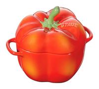 Staub Ceramique Cocotte peperone - 11 cm, Arancione-Rosso