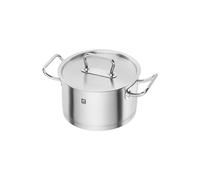 Zwilling Pro S - Pentola da 20 cm, corpo in acciaio inox 18/10, antigraffio, manici ergonomici, anima in alluminio, base sandwich a 3 strati, per tutti i piani cottura.