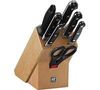 ZWILLING Professional S Ceppo con Coltelli, Inox, Made in Germany | 8 Pezzi, Acciaio Speciale, Legno di Faggio