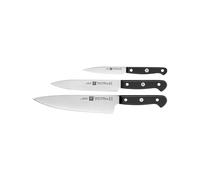 ZWILLING - Set di coltelli Gourmet, 3 pezzi, in acciaio inox, colore: Argento/Nero, 48 x 38 x 28 cm