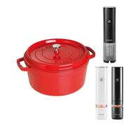 ZWILLING Set da cucina con macinaspezie, apribottiglie e cocotte, 4-pz.