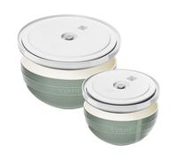 ZWILLING Set di ciotole con coperchi per sottovuoto, 4-pz. / 18/24 cm / M/L, eucalipto / bianco