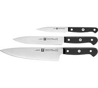 ZWILLING - Set di coltelli Gourmet, 3 pezzi, in acciaio inox, colore: Argento/Nero, 48 x 38 x 28 cm