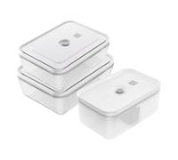 ZWILLING Set di contenitori sottovuoto, 3-pz. / L, grigio, Plastica / Vetro