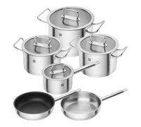 ZWILLING Set di pentole e padelle, 6-pz. / 16/20/24/26 cm, argento, Acciaio Inossidabile