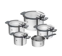 ZWILLING Simplify Set di Pentole 5 Pezzi, Colino Integrato, Induzione | Funzione di sgocciolamento, manici Stay Cool, acciaio inox
