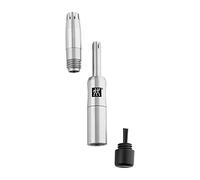 ZWILLING Tagliapeli per naso e orecchie, formato da viaggio, interno, lame rotanti, sicuro da usare, ipoallergenico, premium, argento, 80 mm