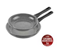 ZWILLING Terreno Plus Set di padelle, 2-pz. / 24/28 cm, grigio, Alluminio