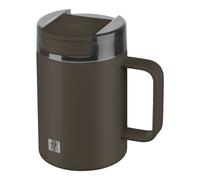 ZWILLING Thermo Plus Tazza termica con manico, 380 ml, acciaio inox, cioccolato