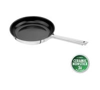 ZWILLING TrueFlow Padella, 24 cm, 18/10 acciaio inossidabile, Rivestimento in ceramica