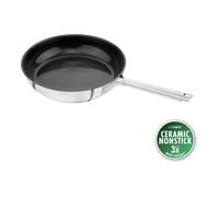 ZWILLING TrueFlow Padella, 28 cm, 18/10 acciaio inossidabile, Rivestimento in ceramica