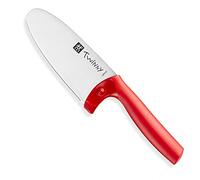 ZWILLING Twinny Coltello da cuoco per bambini, 10 cm, Acciaio inox, Lama arrotondata, Progettato per le mani dei bambini, Impugnatura in plastica, Rosso