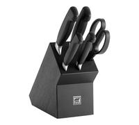 ZWILLING VIER STERNE Set di coltelli con ceppo, 6-pz., nero