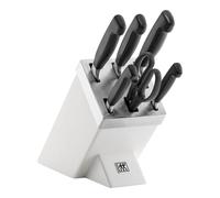 ZWILLING VIER STERNE Set di coltelli con ceppo, 7-pz., bianco
