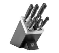 ZWILLING VIER STERNE Set di coltelli con ceppo, 7-pz., nero