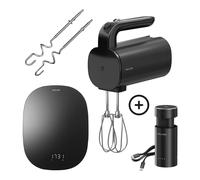 ZWILLING XTEND Sbattitore senza fili con bilancia digitale da cucina, 4 pz., nero