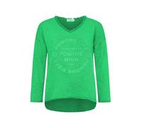 Zwillingsherz Felpa 'Positive Mind' lime / verde chiaro Donna Zwillingsherz S-M lime / verde chiaro