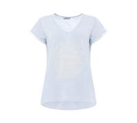 Zwillingsherz Maglietta 'Positive Mind' blu pastello Donna Zwillingsherz S-M