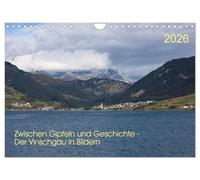 Zwischen Gipfeln und Geschichte - Der Vinschgau in Bildern (Wandkalender 2026 DIN A4 quer), CALVENDO Monatskalender: Bildaufnahmen aus der Region in Südtirol