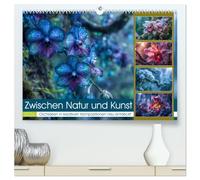 Zwischen Natur und Kunst (hochwertiger Premium Wandkalender 2026 DIN A2 quer), Kunstdruck in Hochglanz: Orchideen - Sinnbild für Eleganz, Exotik und ... kunstvollen Inszenierung neu interpretiert.