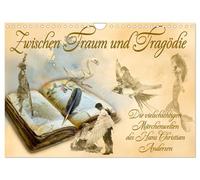 Zwischen Traum und Tragödie (Wandkalender 2026 DIN A4 quer), CALVENDO Monatskalender: Unvergesslich, düster, schön - Andersens Märchen