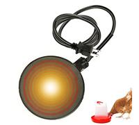 ZWMBYN Base scaldabagno per pollame, 120 V 35 W, cuscinetto riscaldato, accessori per pollame