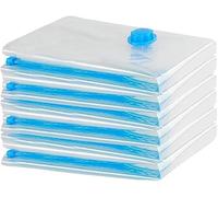 ZWMYF 6PZ Sacchetti Sottovuoto Salvaspazio,misura Small Borse da viaggio,Buste Sottovuoto Vestiti,Borse da viaggio,Riutilizzabili,per Viaggi, Giacche,Coperte,Lenzuola,Vestiti(6PCS(60 * 40) CM)