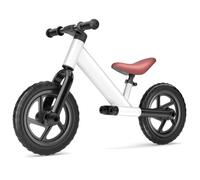 ZWOOS Bici Senza Pedali 2 Anni, Bicicletta Senza Pedali con Sellino Regolabili, Bicicletta Bambini Senza Pedali con Ruote Antiforatura, Bambini Bicicletta Equilibrio per 2-5 Anni Fino a 25Kg (Bianco)